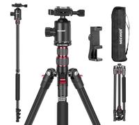 NEEWER 77" Trépied/Monopode pour DSLR et Smartphone,Panoramique 360°,TP77 | Rotule panoramique 360°, colonne centrale 2 axes, plaque de fixation rapide Arca, sac de transport,charge maximale 15,4 kg