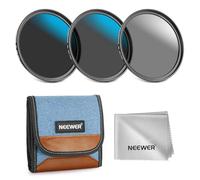 NEEWER 77mm Kit de Filtres ND, ND8/32/64 (3/5/6 Stops) Filtres à Densité Neutre Multicouches pour Objectif de Caméra Accessoires,Comprend Un étui de Rangement et Un Chiffon de Nettoyage,3 Packs