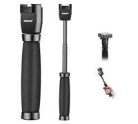 NEEWER 8.7"/30cm Poignée de Micro d'interview télescopique pour Wireless Go, Adaptateur de Poche pour Microphone vidéo Lavalier avec Sabots froids Compatible avec Rode Wireless Go II DJI Mic, etc