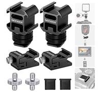 NEEWER 8 PCs Adaptateur de Montage de Chaussure Chaude, y Compris Triple Cold Shoe Mount, Adaptateur à vis 1/4", Support de Flash et Couvercle de Sabot pour Caméra de DSLR,lumière LED, Microphone,etc