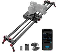 NEEWER 80cm Curseur de Caméra Motorisé,Glissière de Rail de Dolly en Fibre de Carbone de Contrôle sans Fil App,Photographie en Accéléré,et Prise de Vue Panoramique à 120° (ER1-80)