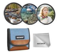 NEEWER 82 mm Variable ND2-32 + CPL + 1/4 Black Diffusion Filtre Set (Lot de 3) avec revêtement Anti-Reflets Anti-Traces de Doigts, étui, Chiffon de Nettoyage pour objectifs d'appareil Photo