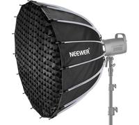 NEEWER 85cm Softbox Parabolique Installation et Pliage Rapide,avec Diffuseurs/Grille Nid d'abeille,Compatible avec Aputure 120d Dôme de Lumière Godox sl60w NEEWER RGB CB60 et Lampes à Monture Bowens