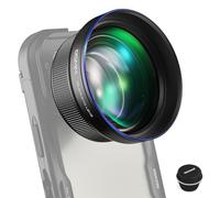 NEEWER 85mm HD Téléobjectif Téléphone Seul pour 17mm Plaque Filetée, LS-59 | Agrandissement 2,5X, Compatible avec SmallRig NEEWER iPhone Samsung Cage Téléphone, avec 17mm Adaptateur d'Objectif
