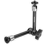 NEEWER 9,8"/25cm Bras Magique à Friction Réglable avec Vis 1/4" aux Deux Extrémités, Compatible avec Cage SmallRig, Flash/Lumière LED/Microphone/Moniteur/SuperClip, Charge Maximale 4,4lb/2kg, ST08