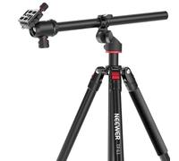 NEEWER Trépied Monopode Horizontal pour Caméra avec Rotule et Colonne Centrale Flexible,Support de Voyage Vidéo DSLR en Métal de 228cm de Haut,Plaque QR de Type Arca et Pieds Inversés,Charge 6kg, TP63