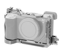 NEEWER A7C II A7CR Cage Caméra Compatible avec Sony Support avec Base QR Type Arca Antidérapant Compatible avec DJI RS Serre Cardan Câble HDMI Rail NATO Sabot Froid 3/8"ARRI Filetage 1/4" CA050 Argent
