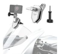NEEWER AC032 Fixation à Pince pour Caméra d'action Pare Brise Moto,Argenté