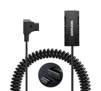 NEEWER Adaptateur de Batterie factice Double Face avec écran, Prise D Spirale vers Chargeur répartiteur USB C, Compatible avec Les moniteurs Atomos Ninja Shinobi DJI, émetteur vidéo SDR Sony NP-F970