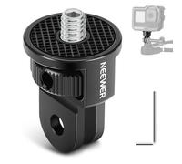 Neewer Adaptateur de Montage pour caméra d'action avec vis 6,35 mm en Alliage d'aluminium Compatible avec GoPro Hero 13 12 Insta360 X4 X3 DJI Osmo Pocket 3 Creator Combo Cage, GP-7