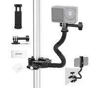 NEEWER Adaptateur de Montage pour Caméra d'action GP-26 avec Super Pince,Tube Souple,Téléphone Support,Nettoyage Chiffon,Compatible avec GoPro Insta360 DJI iPhone Android pour l'enregistrement vidéo