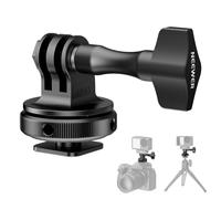 NEEWER Adaptateur de Montage pour Griffe de Caméra d'action Compatible avec GoPro Accessoires Go Pro DJI Insta360 AKASO, Support de Griffe de Filetage en Métal 1/4", Inclinaison à 180°,GP-63