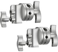 NEEWER Adaptateur de Montage pour Support de tête pivotant Multifonctionnel 2,5 Pouces pour Support C, Support d'éclairage, Bras de flèche, avec Support 1/2, 1/4, 3/8, 5/8 Pouces, Lot de 2 (Argent)