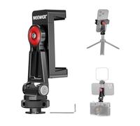 NEEWER Trépied de téléphone en métal avec Base de Griffe, Support de téléphone à 360° avec 2 Supports de Griffe pour lumière vidéo et Micro pour vlogging, Compatible avec iPhone, Samsung, Huawei,