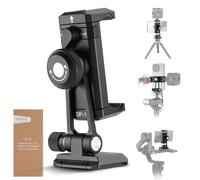 Neewer Adaptateur de trépied pour téléphone avec base QR de type Arca, griffe, trous 6,35 mm, pivot à 360 ° et inclinaison à 180 °, support de téléphone compatible avec iPhone, Samsung, Arca Swiss DJI