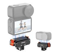 NEEWER Adaptateur Fixation Magnétique à Dégagement Rapide Compatible avec DJI Osmo Nano,Support Base Magnétic Double Direction en Métal pour Caméra Action,Pliable à 2 Broche &Filetage 1/4" Vidéo,AC056