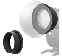 NEEWER Adaptateur magnétique pour flash rond, support de montage magnétique en silicone, diffuseur de lumière compatible avec Godox V1/V1 PRO, NEEWER Z1 Z2 Series, tête ronde Speedlight, CRS13