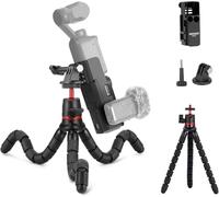 NEEWER Adaptateur Trépied et Extension Compatible avec DJI Osmo Pocket 3 Creator Combo, Kit d'Alpinisme 4 en 1,Mini Trépied Flexible/Cadre de Cage d'Extension/Adaptateur de Montage pour Vlogging,GP-66