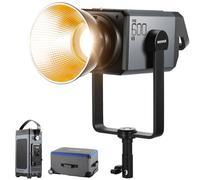 NEEWER AS600B Éclairage Vidéo LED COB Continu avec Contrôle 2,4G/APP, 600W 2700K-6500K/TLCI98+ Réglage PWM 12 Scènes Monture Bowens Ventilateur Silencieux pour Lumière Studio TV Infos Diffusion
