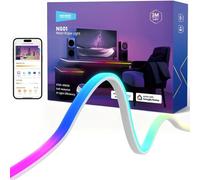 NEEWER Bande LED 3m, éclairage Frontal, Ruban Néon RGB Intelligent Sécable avec AI, Contrôle par App, Changement de Couleur, pour Chambre, Studio, Maison, Mur Extérieur, Décoration étanche, NS01