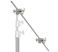 Neewer Barre de Suspension de Poignée d'Extension avec Tête de Poignée de 2 Pièces 127cm pour Support de Lumière, Réflecteur et Autres Equipements pour Photographie(Argent)