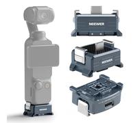 NEEWER Base adaptateur de charge compatible avec cardan DJI Osmo Pocket 3, charge de type C avec filetage 6,35 mm type Arca type queue d'aronde, doigts pliables magnétiques pour trépied et accessoires