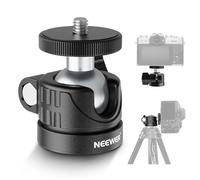 NEEWER BASIC Mini Tête de Boule,Tête de Trépied Portable Adaptateur Caméra Montage Vis 1/4" pour DSLR Action Cam Téléphone LED Lumière Anneau Monopode Curseur,4,4lb Max Charge,360° Pivot 90° Tilt,GM01