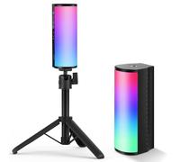 NEEWER Basic Stick LED Magnétique avec Trépied de Bureau, Tube Lumineux Vidéo Mini LED RGB à 360°, Batterie 2500mAh, Éclairage Réglable 2500-8500K pour Photographie en Studio, TL96RGB