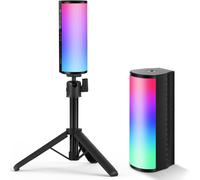 NEEWER Basic Stick LED Magnétique avec Trépied de Bureau, Tube Lumineux Vidéo Mini LED RGB à 360°, Batterie 2500mAh, Éclairage Réglable 2500-8500K pour Photographie en Studio, TL96RGB