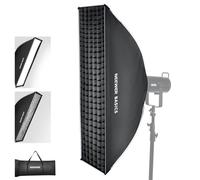 NEEWER Basics 12" x 47" Softbox,Boîte à lumière à Monture Bowens avec Diffuseurs de lumière/Grille/Sac,Compatible avec Aputure 150c,Godox SL60w NEEWER FS300C FS230C FS150B HB80C CB200C Q6 Q300,NS61P