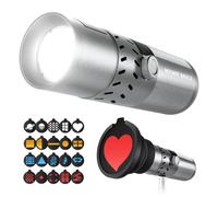 NEEWER BASICS FL20 Lampe de poche pour photographie RVB 20 W avec 4 couleurs/20 filtres GOBO, batterie intégrée de 49,95 Wh, 6300 K CRI95+, projecteur LED portable, lumière du coucher de soleil