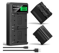 NEEWER Basics 2PCS Batteries de Rechange NP-F970 7800mAh avec Double Chargeur USB Compatible avec Sony NP-F970 F960 F950 F770 F750 F570 F550 FX3 FX30 A7 Canon R5 Nikon Z8 Handycam LED Light Monitor