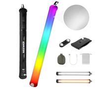 NEEWER BASICS 30W Tube Lumineux RVB Portable 90cm, Éclairage Gonflable TPU 5000mAh Type C 45W Entrée/30W Sortie, 3000Lux 17 Effets 2700-6500K CRI95 pour Enregistrement Vidéo Photographie Studio, GC30C