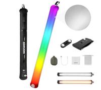 NEEWER Basics 30W Tube Lumineux RGB Portable 90cm, éclairage Gonflable en TPU, 3 000 lux, 2 700-6 500K, CRI95, 5 000 mAh, Type C, Entrée 45W, Sortie 30W, pour Studio Photo, Vidéo, Streaming, GC30C