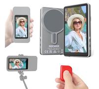 NEEWER Basics 4" Écran de Surveillance Selfies et Vlogs, Connexion sans Fil, Magnétique avec Télécommande Bluetooth pour Flux Direct Youtube, Non Compatible avec iPhone, Google Phone et Vidéo 4K, F4B