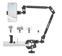 NEEWER Basics 55cm Support de Bureau avec Bras Articulé Magic Arm, Pince Ultra-Puissante, Stand pour Téléphone et Adaptateur 1/4'' vers 3/8'', Boom Arm pour Microphone à Fixation Suspendue, UA061