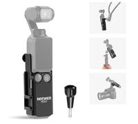 NEEWER BASICS Pocket 3 Adaptateur de Montage d'Extension Compatible avec DJI Osmo Pocket 3 Accessoires, Support de Protection/Micro/Pince avec Griffe pour Trépied d'Enregistrement Vidéo Vlog, AC017