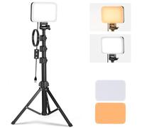 NEEWER Basics BP66 Kit d'éclairage vidéo LED Bicolore, lumières de Studio Portables à intensité Variable avec trépied et filtres, 3200 K ~ 5600 K, IRC 95 750 lux pour Photographie et Enregistrement