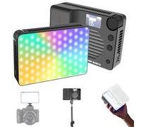 NEEWER Basics BS40C Éclairage Vidéo Magnétique Full RGB pour Appareil Photo,Mode Boost 45W,Petit Panneau LED,4800 LX/0,5m,CRI 95+,2500-10000K,14 Ambiances Lumière,Batterie 5000mAh,pour DSLR Streaming