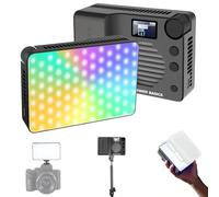 NEEWER Basics BS40C Éclairage Vidéo Magnétique Full RGB pour Appareil Photo,Mode Boost 45W,Petit Panneau LED,4800lx/0,5m,CRI 95+,2500-10000K,14 Ambiances Lumière,Batterie 5000mAh,pour DSLR Streaming