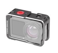 NEEWER Basics Cage Caméra Action Compatible avec DJI Osmo Action 6 Accessoires,Case Protection Extensible en Alliage Aluminium avec Adaptateur à Vis 1/4" & Fixation à Griffe pour Trépied Selfie,AC061