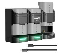 NEEWER Basics Chargeur de Batterie USB à 3 canaux pour appareils Photo LP-E6, LP-E6N, LP-E6NH et LP-E6P. Charge Rapide PD 36W,Compatible avec Canon EOS R6 III, R5 II, R6 II, R5, R6, 5D IV et NW-P3