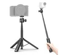 NEEWER Basics Perche à Selfie Extensible avec trépied et poignée de Transport en métal,Compatible avec Canon G7X Mark III, Sony ZV-1 RX100 VII, A6400, A6600 et Nikon appareils Photo et webcams,DT001