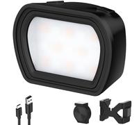NEEWER Basics Éclairage auxiliaire magnétique Compatible avec DJI OSMO Pocket 3 Camera Creator Combo, Mini-éclairage LED Rechargeable en Plastique de 1,3 W avec Supports améliorés, M21 Noir