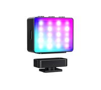NEEWER BASICS Éclairage Auxiliaire Magnétique RGB Caméra,Panneau LED 1,5W en Plastique,Sabot Froid,Lumière Photo Video Pour DSLR Action Cam Phone Cage AC024 OSMO Pocket 3 Mount & M21,CRI95+ 500mAh,M23