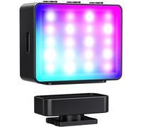 NEEWER BASICS Éclairage Auxiliaire Magnétique RGB Caméra,Panneau LED 1,5W en Plastique,Sabot Froid,Lumière Photo Video Pour DSLR Action Cam Phone Cage AC024 OSMO Pocket 3 Mount & M21,CRI95+ 500mAh,M23