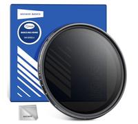 NEEWER BASICS Filtre ND Variable 72mm, ND2-400,Réduction de la Lumière de 1 à 9 Arrêts,Filtre Rotatif à Densité Neutre Variable avec Revêtement Anti-traces de Doigts, Cadre Fin pour Objectif de Caméra
