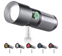 NEEWER Basics FL10P Lampe de Poche pour Photographie RVB 4 Couleurs, 21 filtres magnétiques, Batterie 9000 mAh, 6300 K CRI95+ Projecteur LED Portable pour Enregistrement vidéo éclairage de Studio