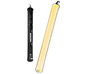 NEEWER Basics GC21B Lampe de Remplissage LED Portable 21 W, 90,2 cm Bicolore, éclairage vidéo Gonflable en TPU avec gonfleur 2700-6500 K 1300 lux 12 scènes CRI95 2500 mAh pour Studio de Photographie