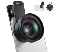 NEEWER BASICS Kit d'accessoires 2 en 1 pour objectif d'appareil photo de téléphone,grand angle HD 0,45x + macro 15x,pince d'objectif 37 mm,compatible avec iPhone,Samsung et Android,LS-67